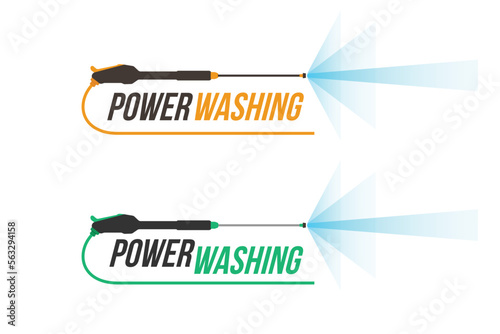 pressure washing logo. pressure washing service logo.
