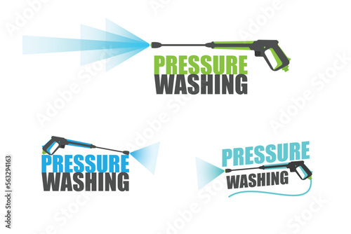 pressure washing logo. pressure washing service logo.