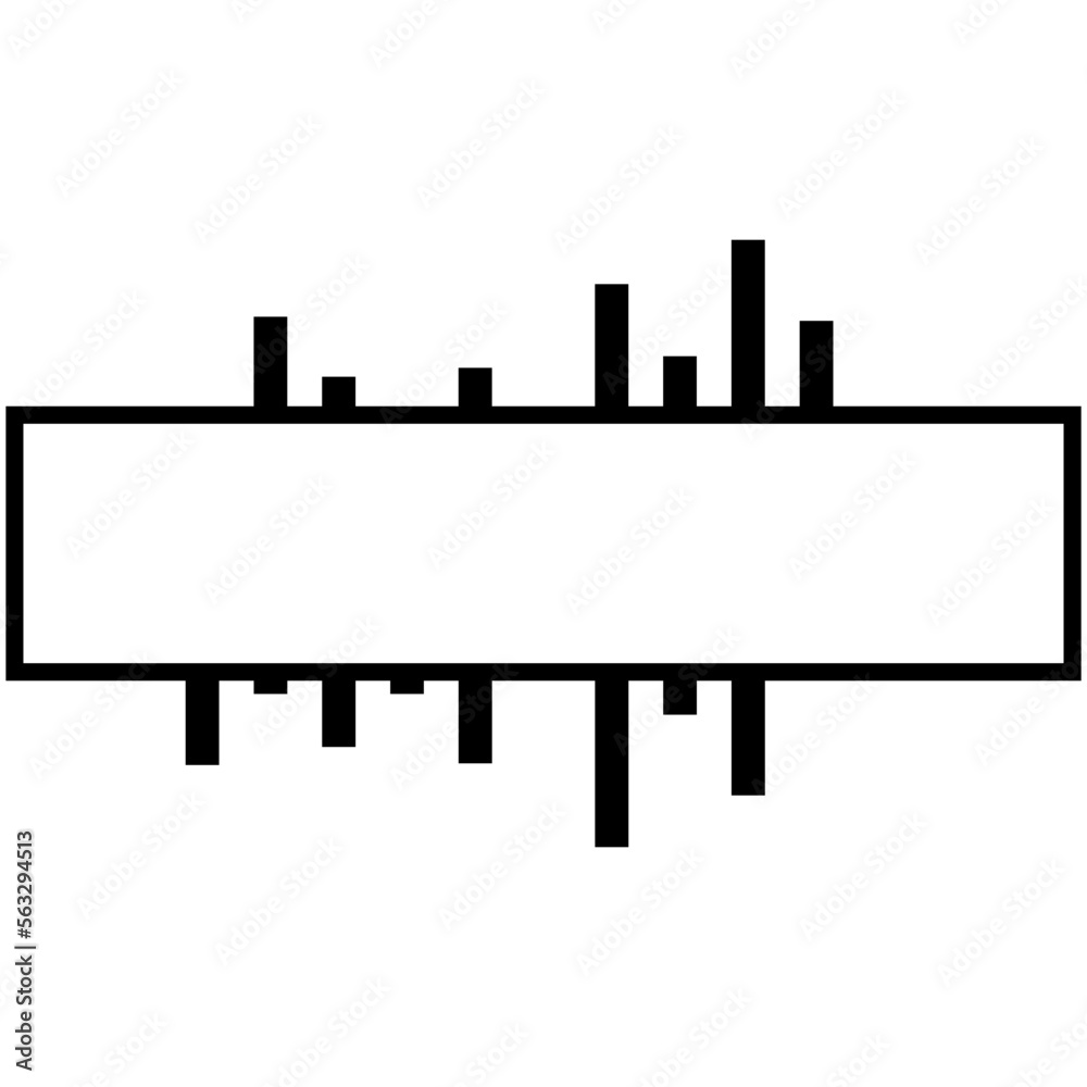 Naklejka premium line art text box 