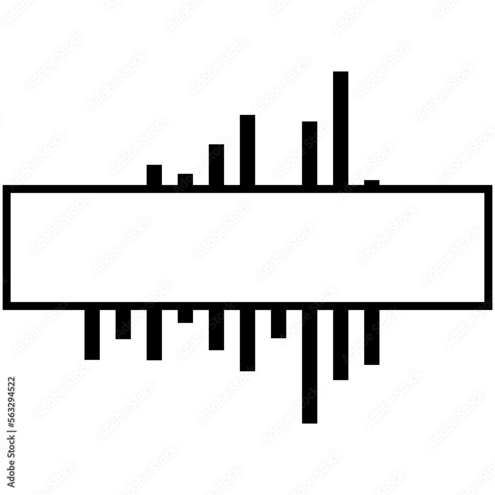 Naklejka premium line art text box 