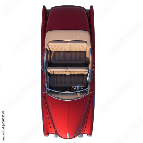 convertible sport car city tourism luxury transport 1 1950s - top view png