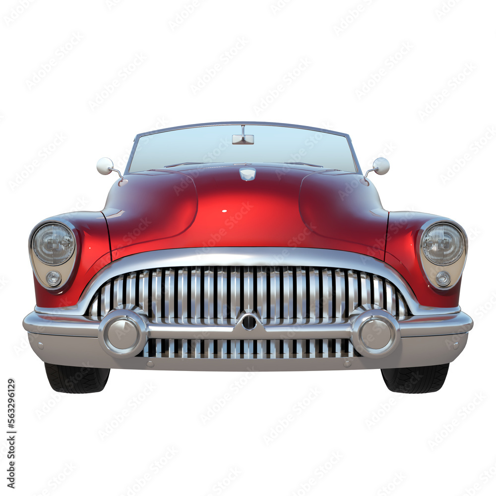 convertible sport car city tourism luxury transport 1 1950s - front view png convertible sport car city tourism luxury transport 1 1950s - front view png