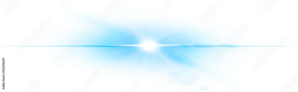 Bright beam effect with flare isolated Stock Illustration | Adobe Stock