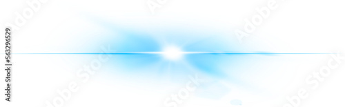Bright beam effect with flare isolated