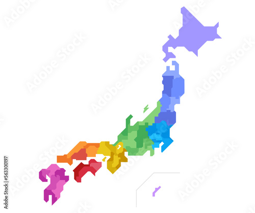 日本地図 地方別 県別