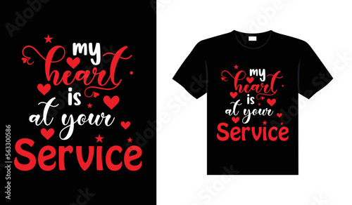 Valentine typography cute wedding lettering t-shirt design