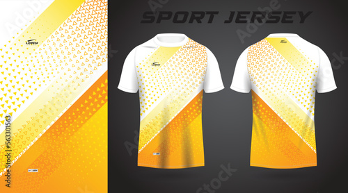 yellow shirt sport jersey design