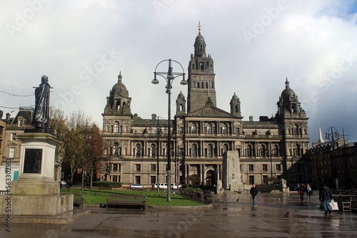 George Square and City Chambers, Glasgow.