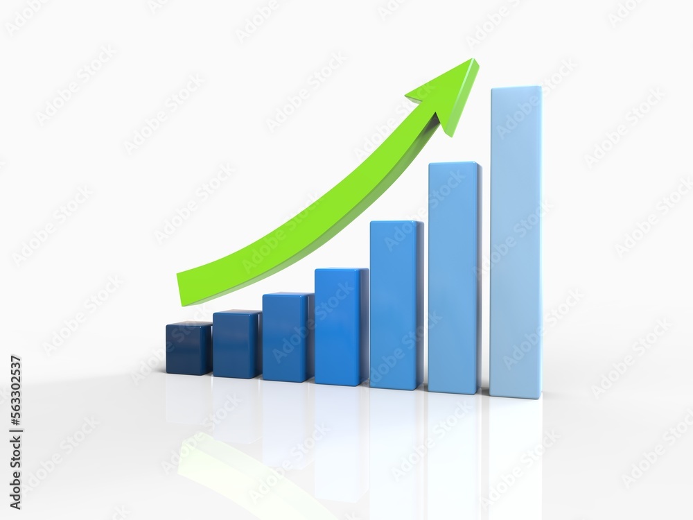 3D Chart of Exponential Growth or Compound Interest 3D Chart of Exponential Growth or Compound Interest