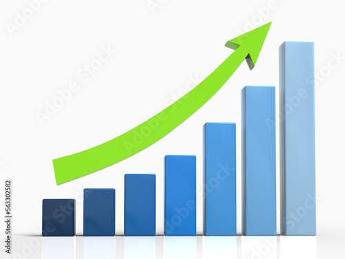 Free Download 3D Chart of Exponential Growth or Compound Interest - GFXLoad