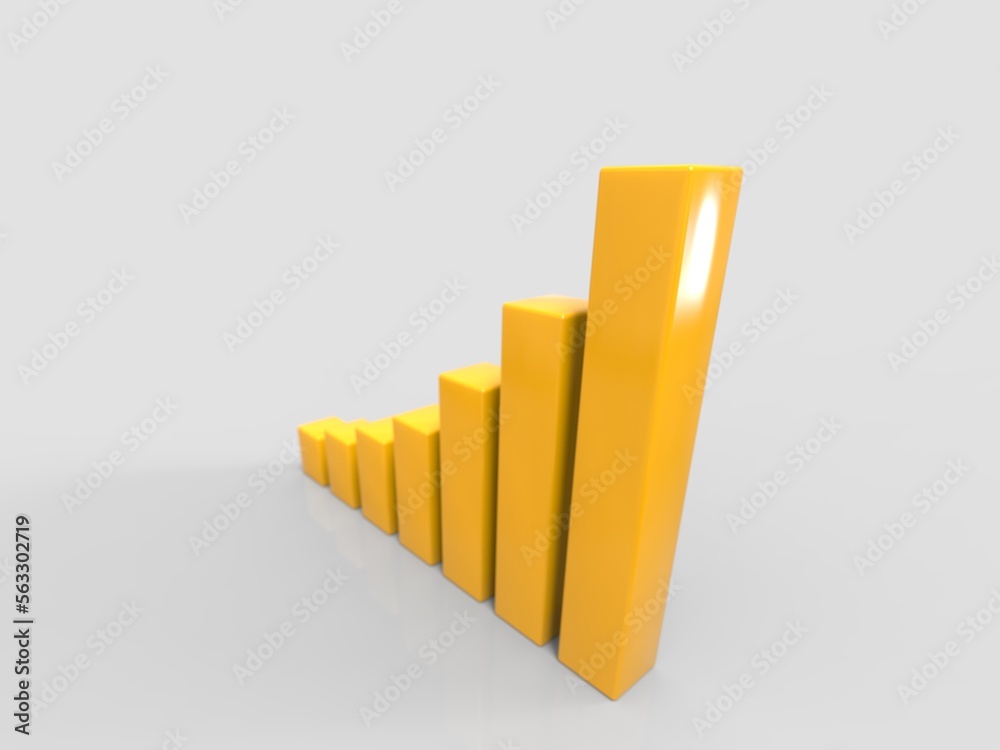 3D Chart of Exponential Growth or Compound Interest 3D Chart of Exponential Growth or Compound Interest