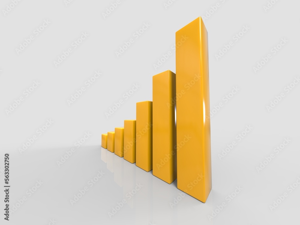 3D Chart of Exponential Growth or Compound Interest 3D Chart of Exponential Growth or Compound Interest
