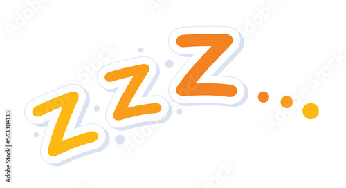 zzz sleep symbol to night rest