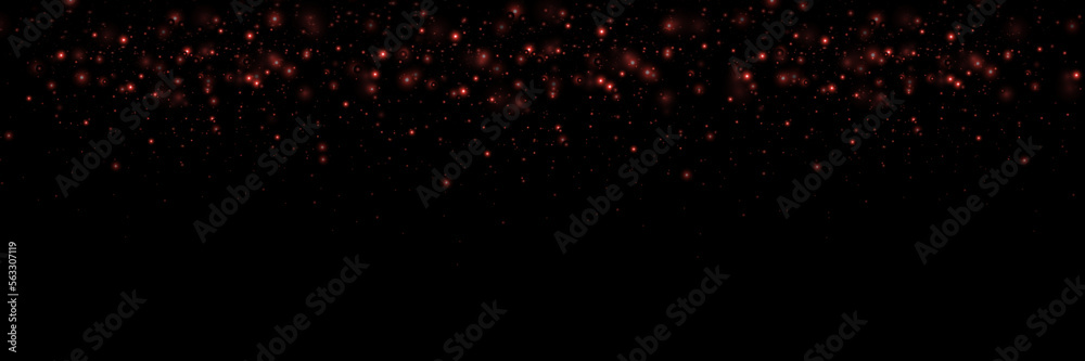 Red glow effect, glare, explosion, glitter, sun glare, sparks and stars on a black background Red glow effect, glare, explosion, glitter, sun glare, sparks and stars on a black background