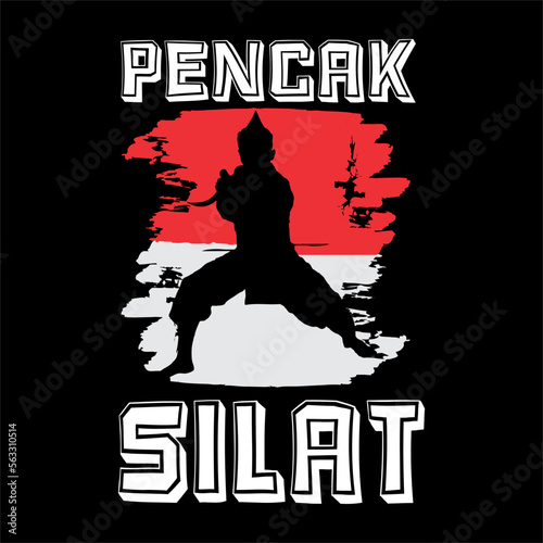 pencak silat vector illustration character  photo