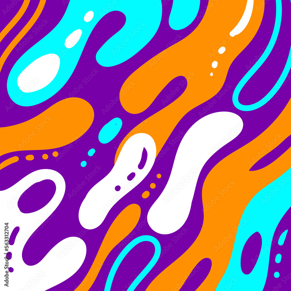 colorful square liquid background illustration_12
