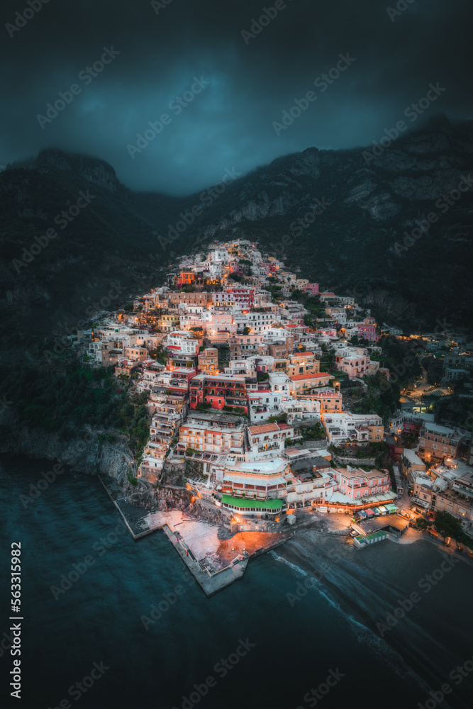 Fototapeta premium Positano Drone
