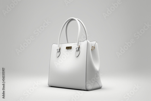 A white bag white background 4K created by AI technology