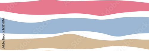Striped horizontal seamless pattern. Brown paper. © Yuliia