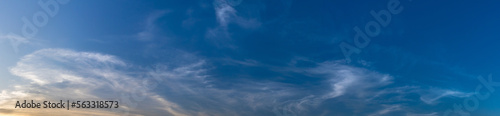 Fototapeta Naklejka Na Ścianę i Meble -  Blue sky with clouds background. Sky daylight. Natural sky composition. Element of design.
