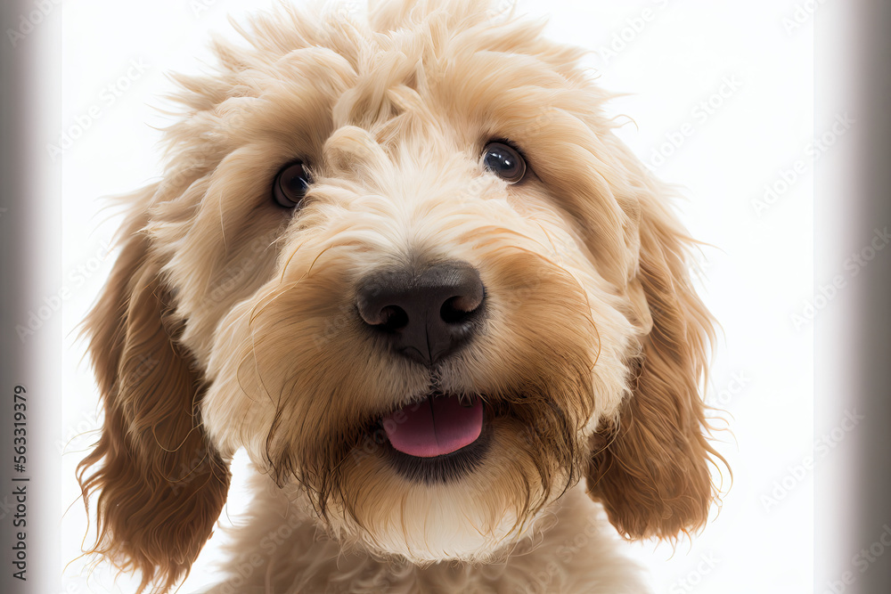 Goldendoodle puppy, Generative AI