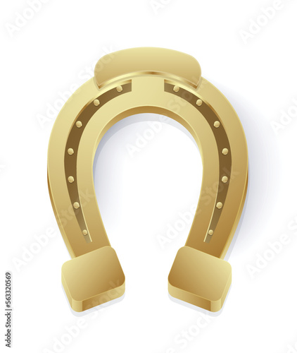 horseshoe lucky symbol. vector