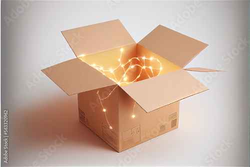 Light coming out of an open...