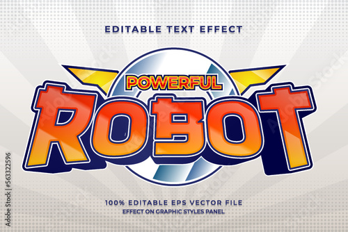 decorative robot Font and Alphabet vector