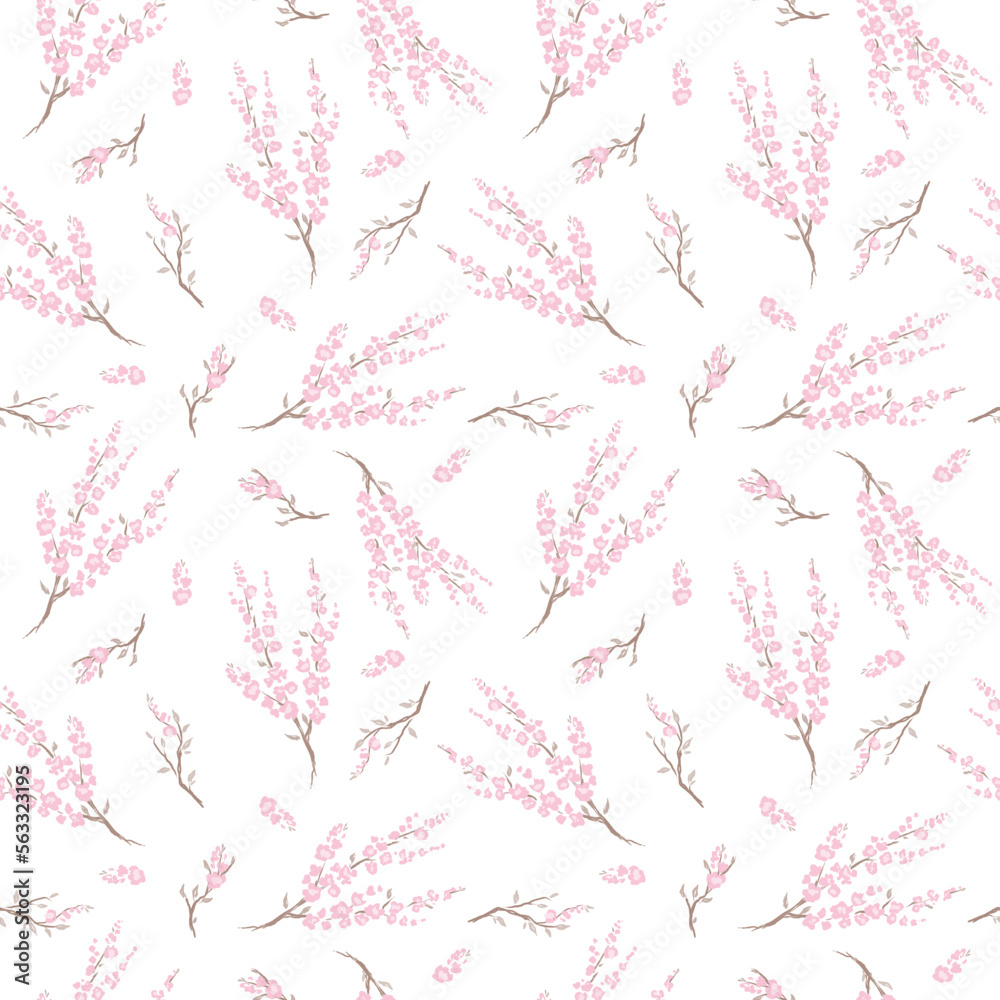 Sakura, cherry blossom - seamless pattern with vector illustration with floral theme
Sakura, cherry blossom - seamless pattern with vector illustration with floral theme