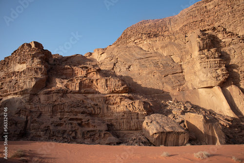 Wadi Rum Wüste in Jordanien, Felsen, Berg