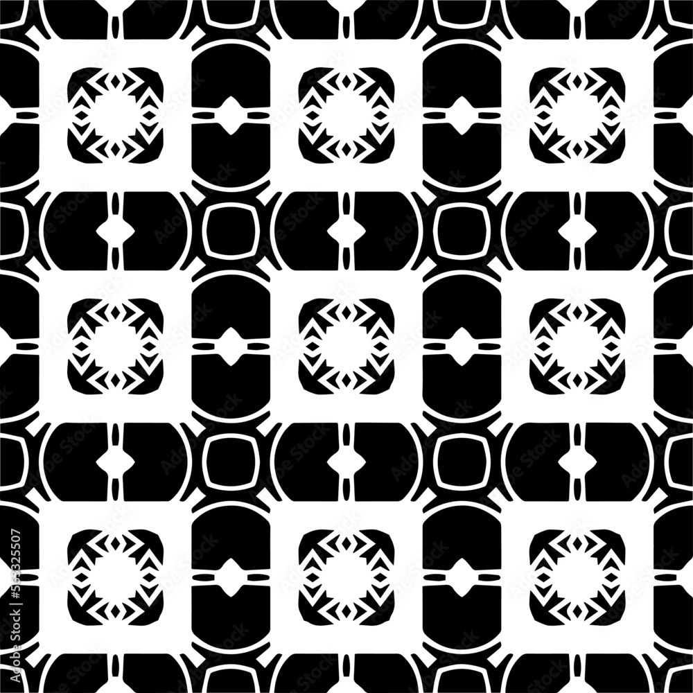 Vector pattern in geometric ornamental style. Black and white color.Seamless pattern.
Vector pattern in geometric ornamental style. Black and white color.Seamless pattern.