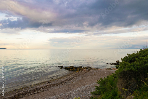 Fototapeta Naklejka Na Ścianę i Meble -  Paesaggio sul Mar Baltico al tramonto