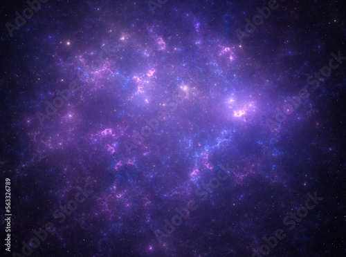  Deep space nebula with with planets and stars. 