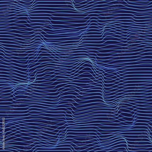 Psychedelic digital metaverse seamless vector background.