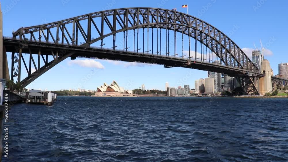 Sydney in Australia with opera and harbour bridge im summer. Sydney in Australia with opera and harbour bridge im summer.