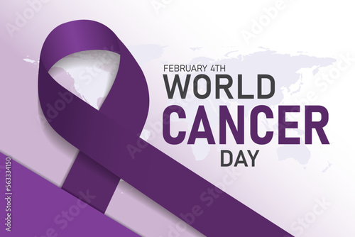 World Cancer Day banner design. vector illustration