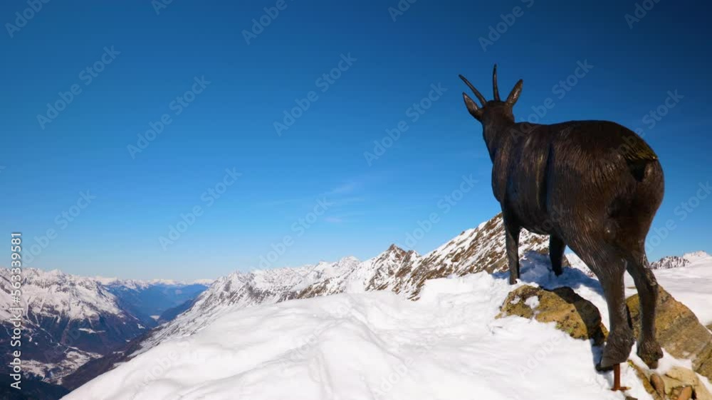 At the Mountain station in the Austrian Alps. Oetztal, Hochgurgl.