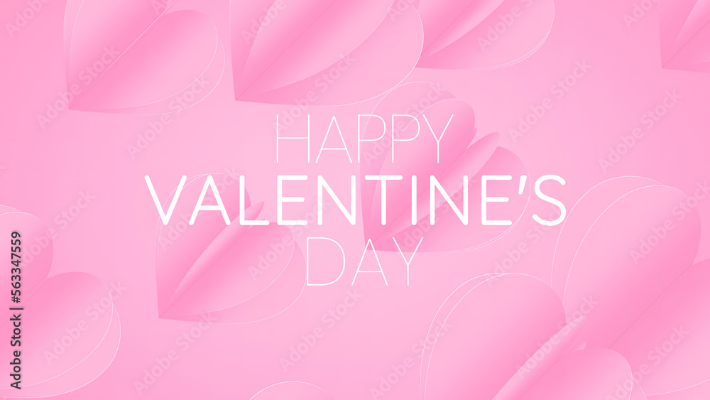 Valentine’s day concept background, Hearts motion for Valentine's day Greeting love video. 4K Romantic looped animation on for Valentine's day, St. Valentines Day, Wedding anniversary invitation.