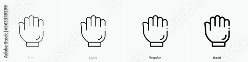 grab icon. Thin, Light Regular And Bold style design isolated on white background