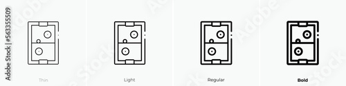 air hockey icon. Thin, Light Regular And Bold style design isolated on white background