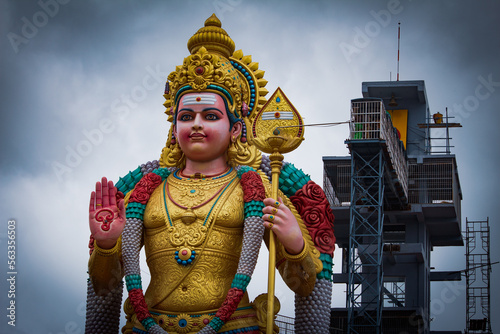 Big statue of lord murugan in southern state of Tamil Nadu, Indai