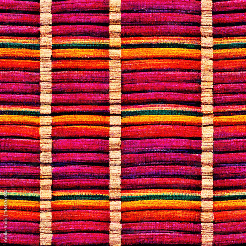 Oaxacan Seamless Pattern Tile - Generative AI photo