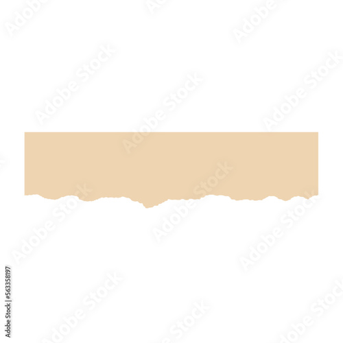 Ripped brown paper.