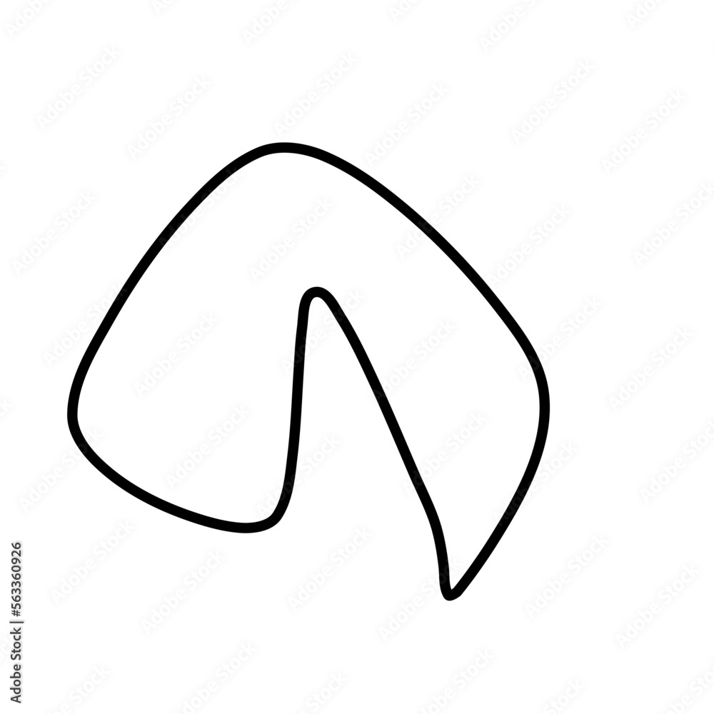 Modern Irregular Line Blob Shape Modern Irregular Line Blob Shape