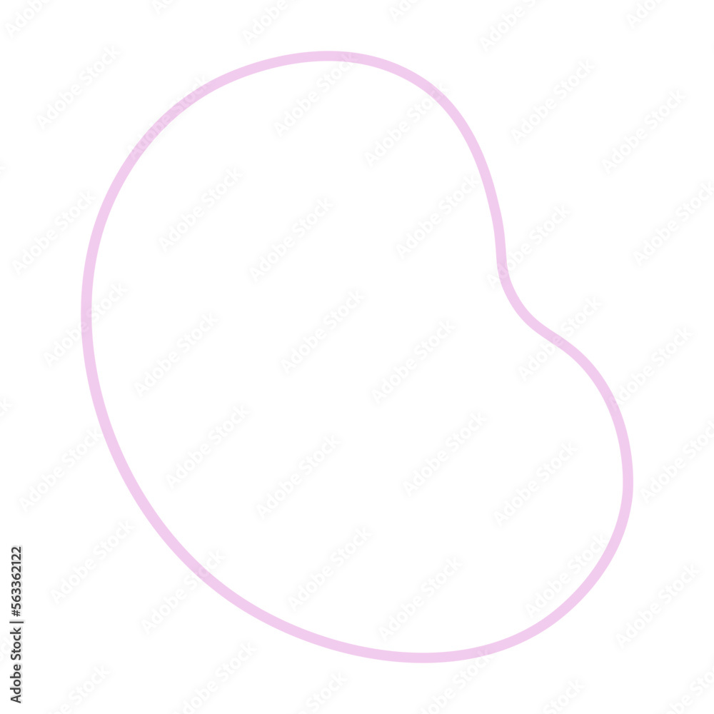 Abstract boho line blob shapes simple hand drawn. Abstract boho line blob shapes simple hand drawn.