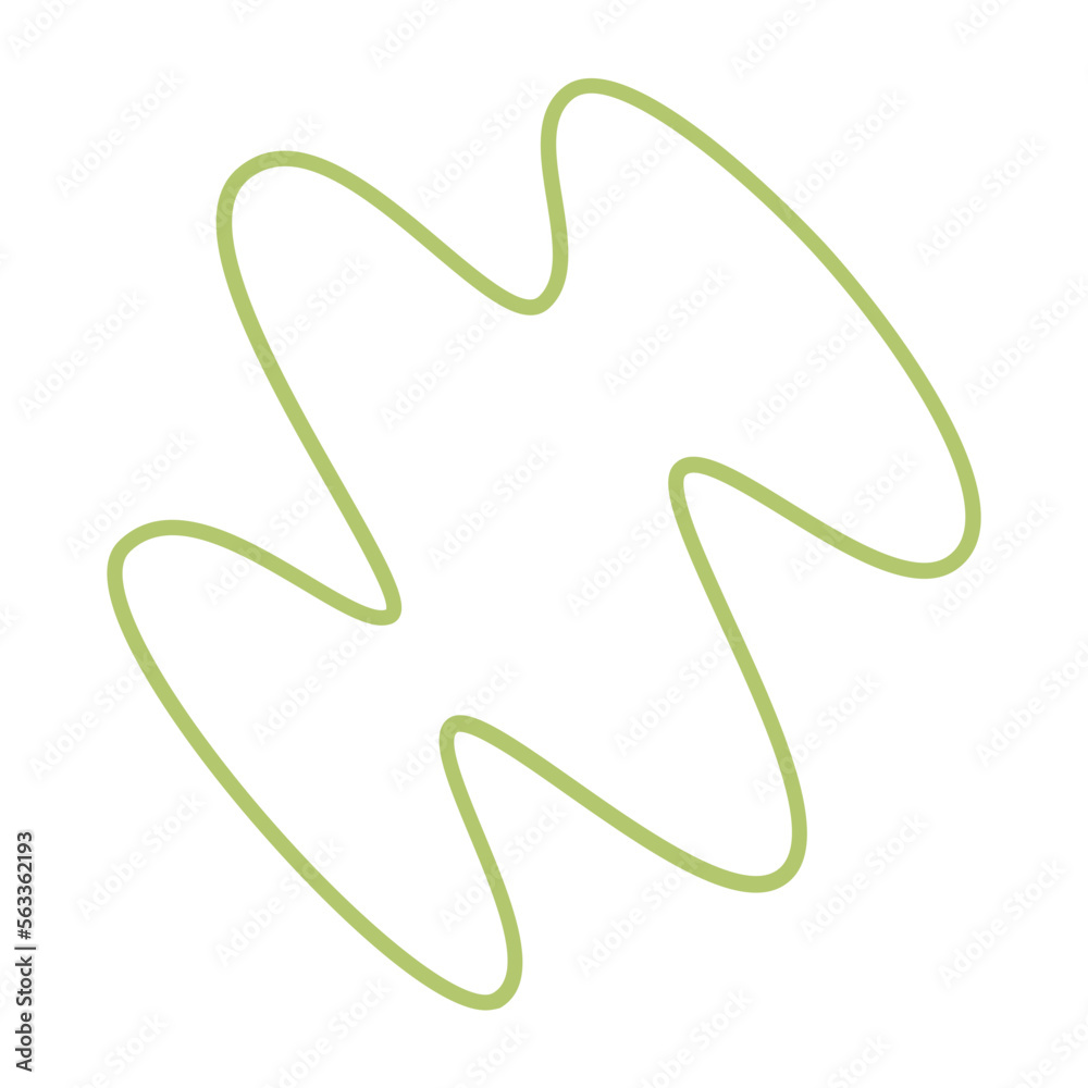 Abstract boho line blob shapes simple hand drawn. Abstract boho line blob shapes simple hand drawn.