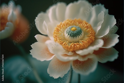 Close up Photograph of flower. Genarative AI