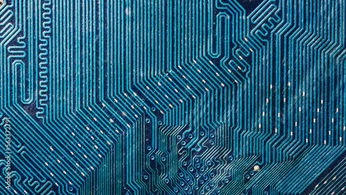 blue circuit board background