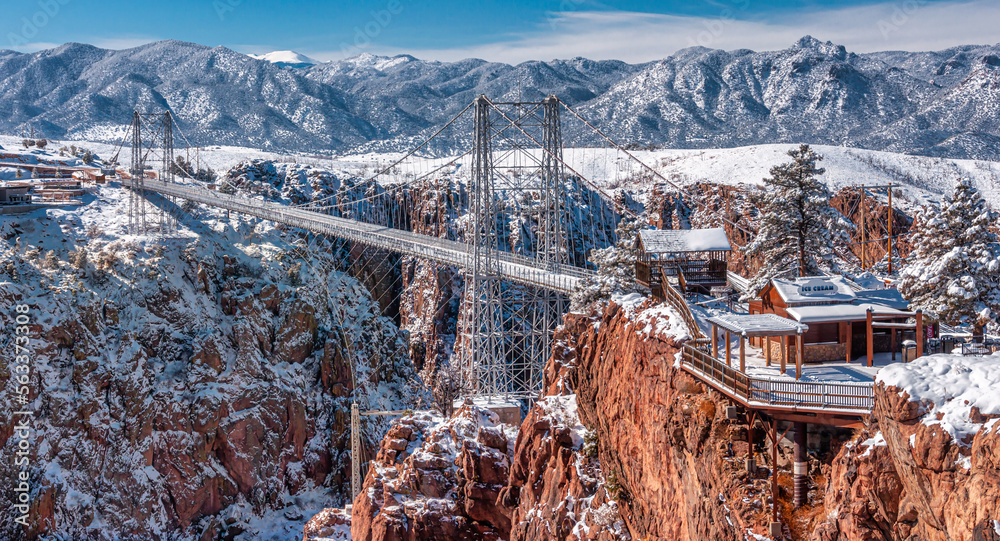 The Royal Gorge Bridge in Canon City, Colorado Stock Photo