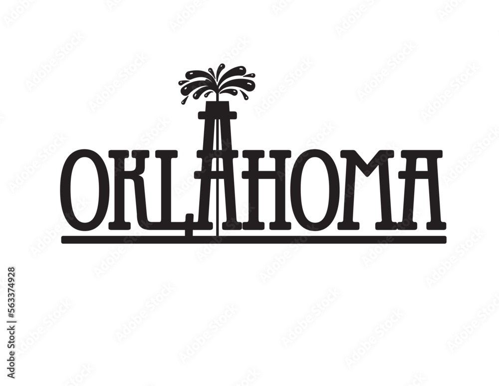 Obraz premium Oklahoma Oil Rig